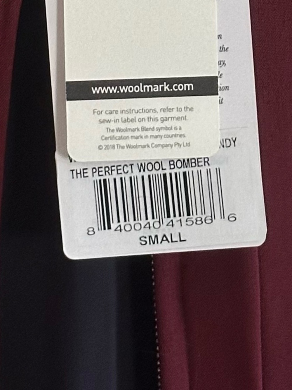 APL Women's Burgundy Ruffled Collar Bomber Jacket - Picture 8 of 8